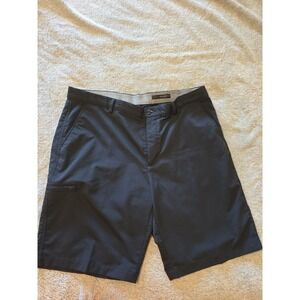 Greg Norman Men's Golf Performance Stretch Flat Front Shorts Black Size 38